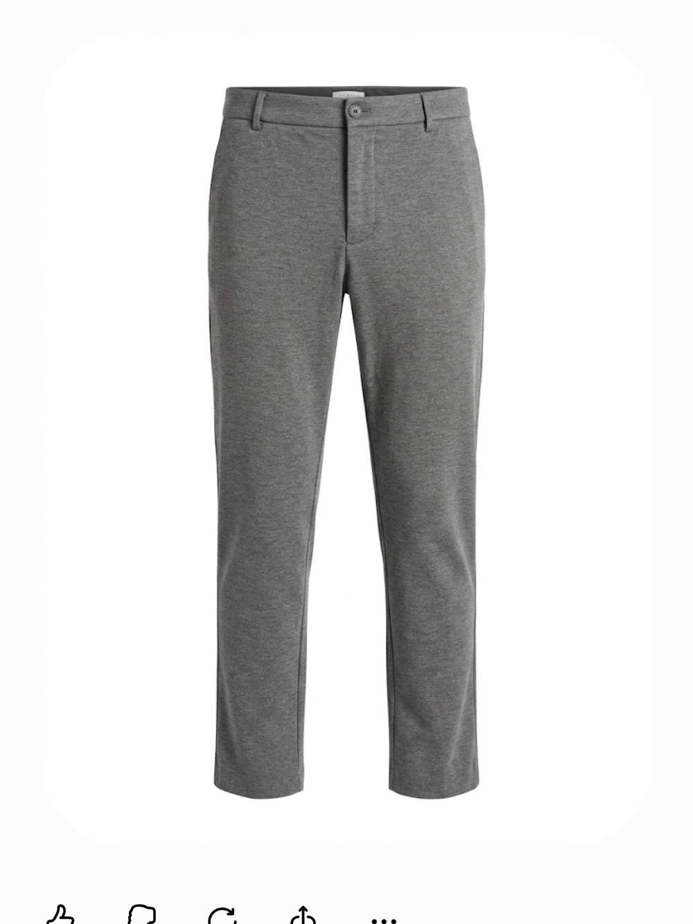 Ted Baker Grey Stretch Flat Front Dress Pants Trousers 34 x 30 Mens Charcoal